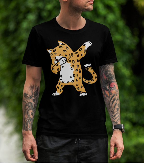 Jaguar Dab Dance Pose Cute Animal Gesture T-Shirt