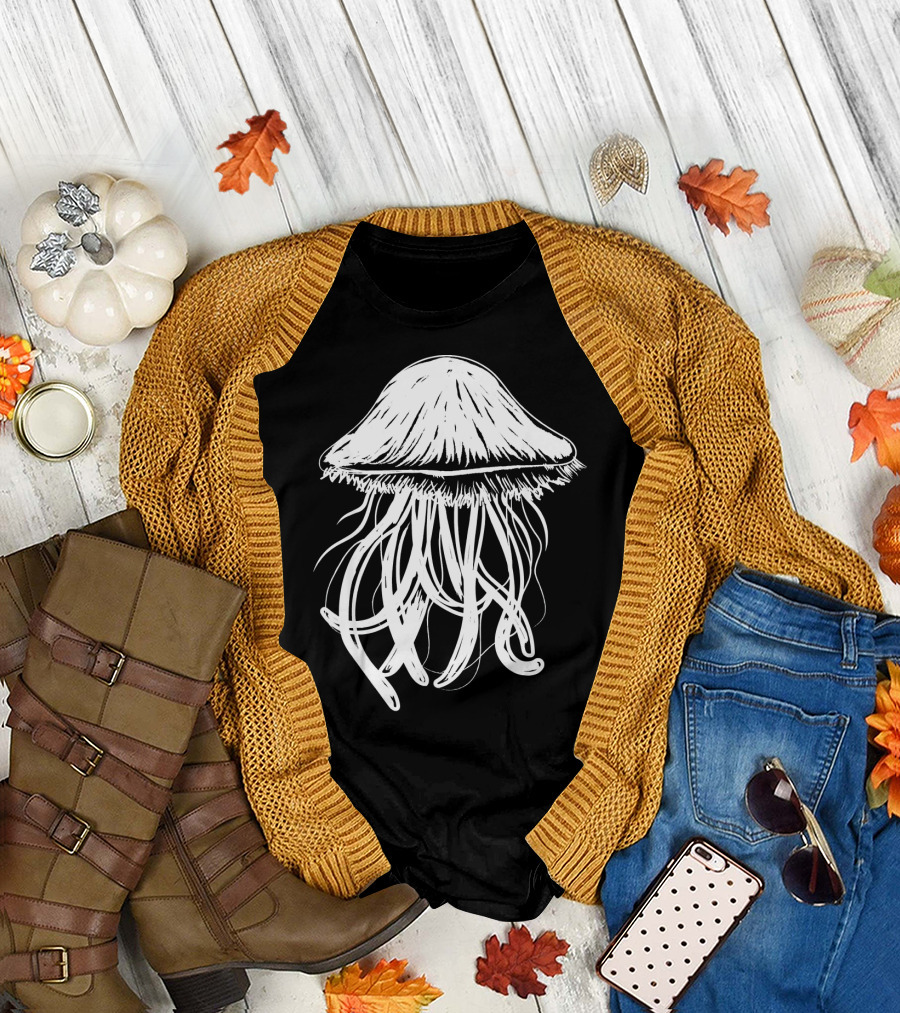 Jellyfish Medus Illustration Clothing T-Shirt