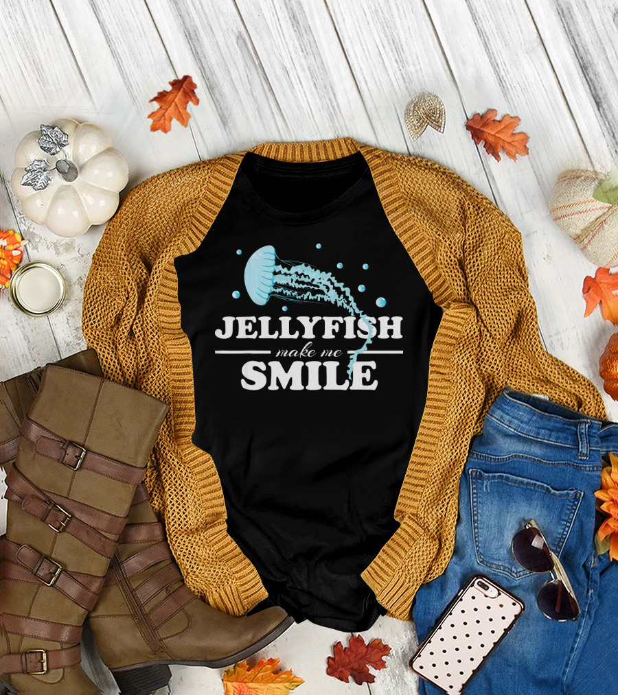 Jellyfish Make Me Smile Medusa T-Shirt