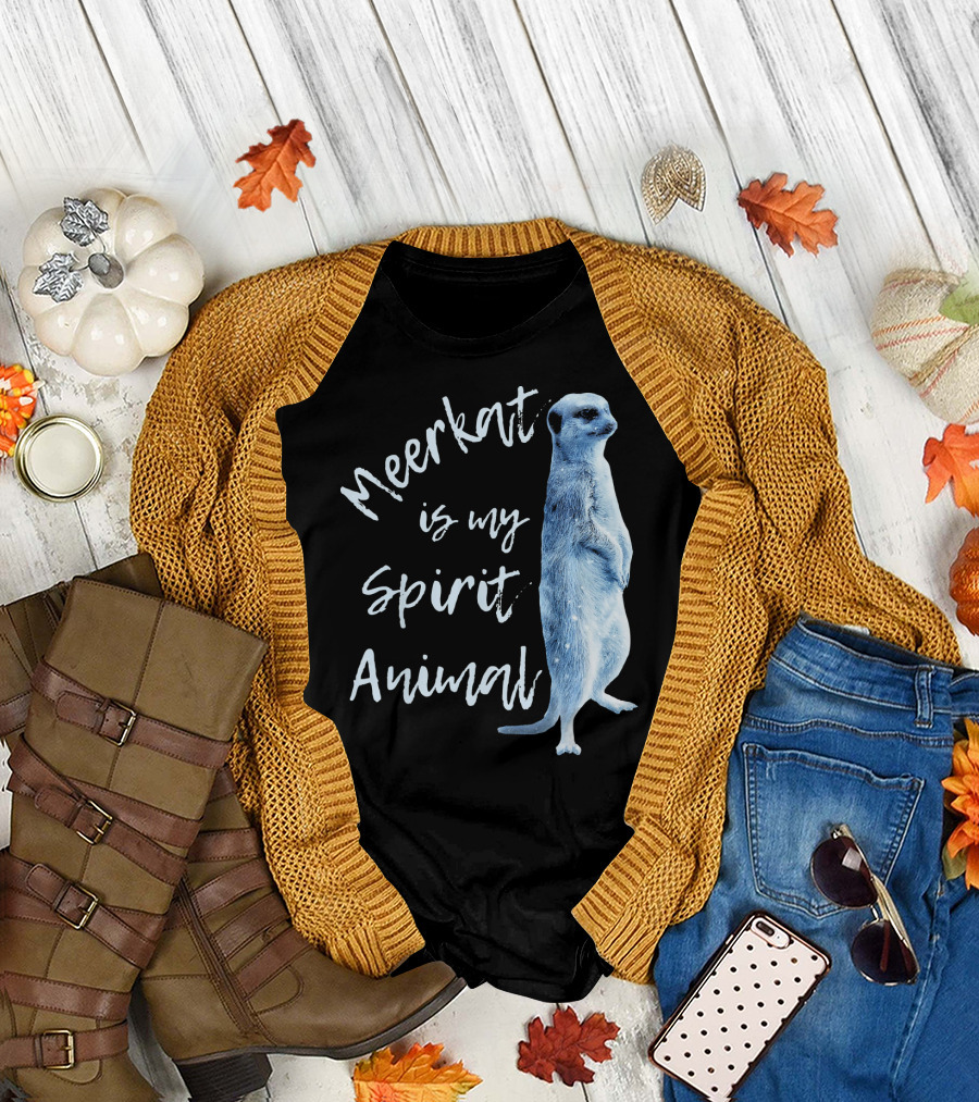 Meerkat is My Spirit Animal Kids Funny Meerkat T-Shirt