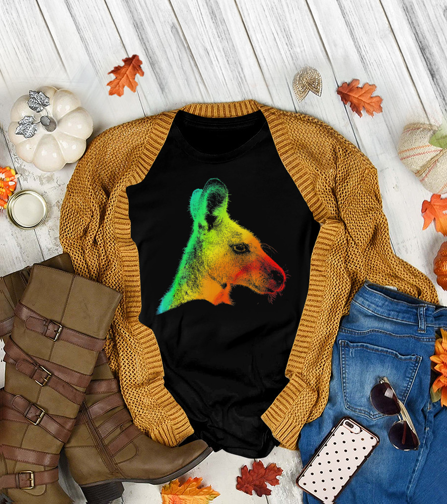 KANGAROO Vibrant Multicolor Spectrum T-Shirt