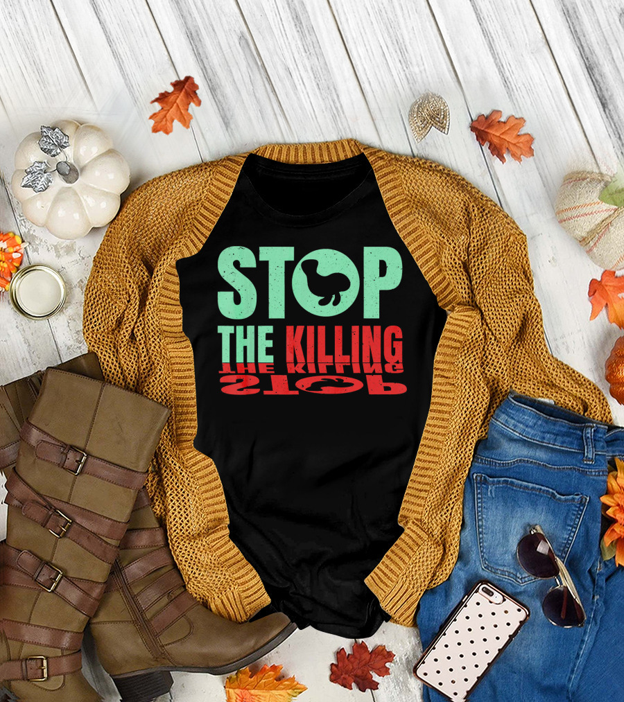 Stop The Killing Manatee Motiv T-Shirt