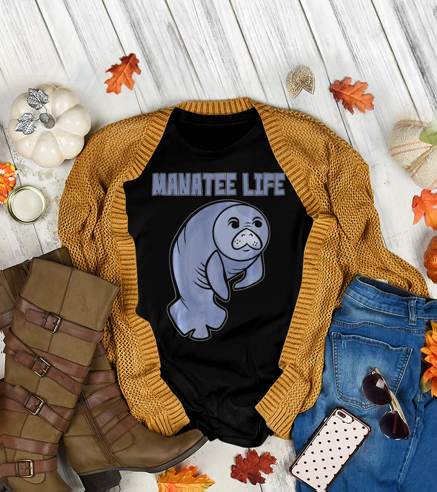 Manatee Life Cute Wild Manatee T-Shirt
