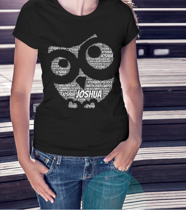 Joshua Texas School Spirit Word Art Featuring Local Schools T-Shirt