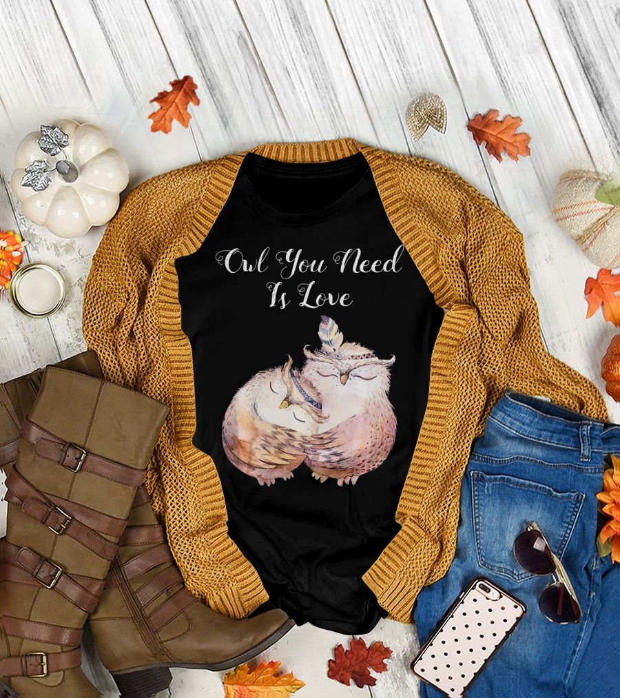 Owl You Need Is Love Valentines Day T-Shirt
