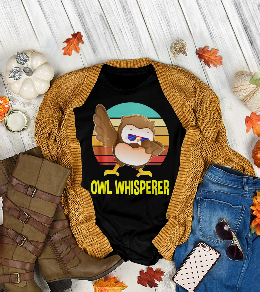 Owl Whisperer Hoot Cute Dabbing T-Shirt