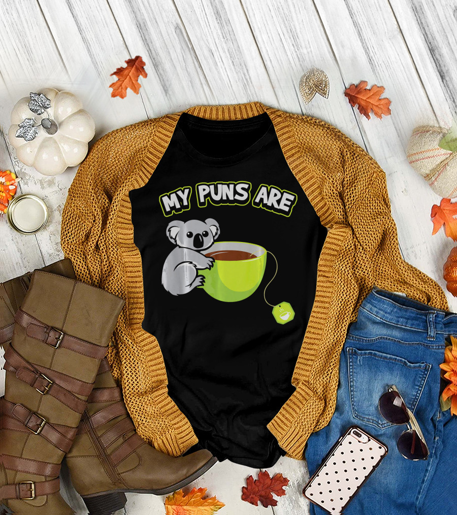 My Puns Are Koala Tea Cup Koala Hugging Cup T-Shirt