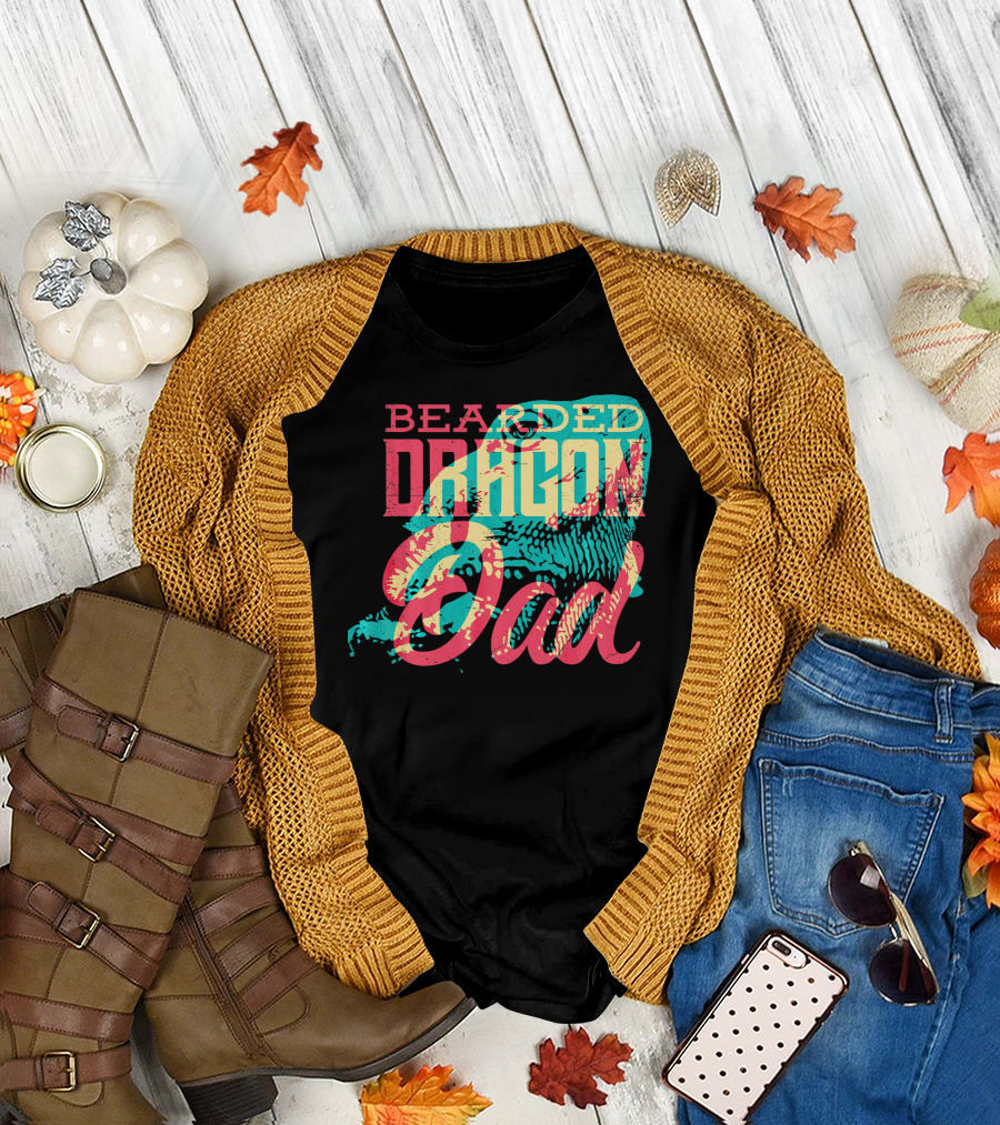 Bearded Dragon Dad Pogona T-Shirt