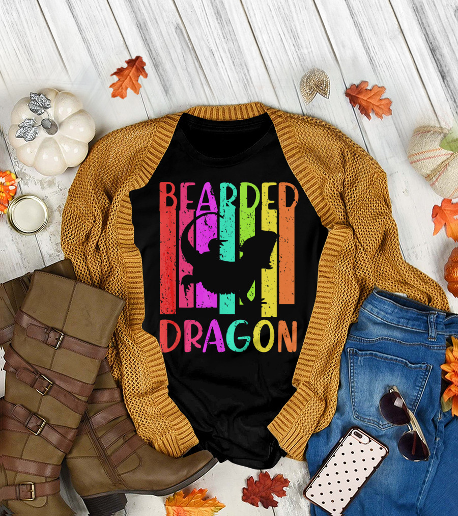 Bearded Dragon Colorful Reptile T-Shirt