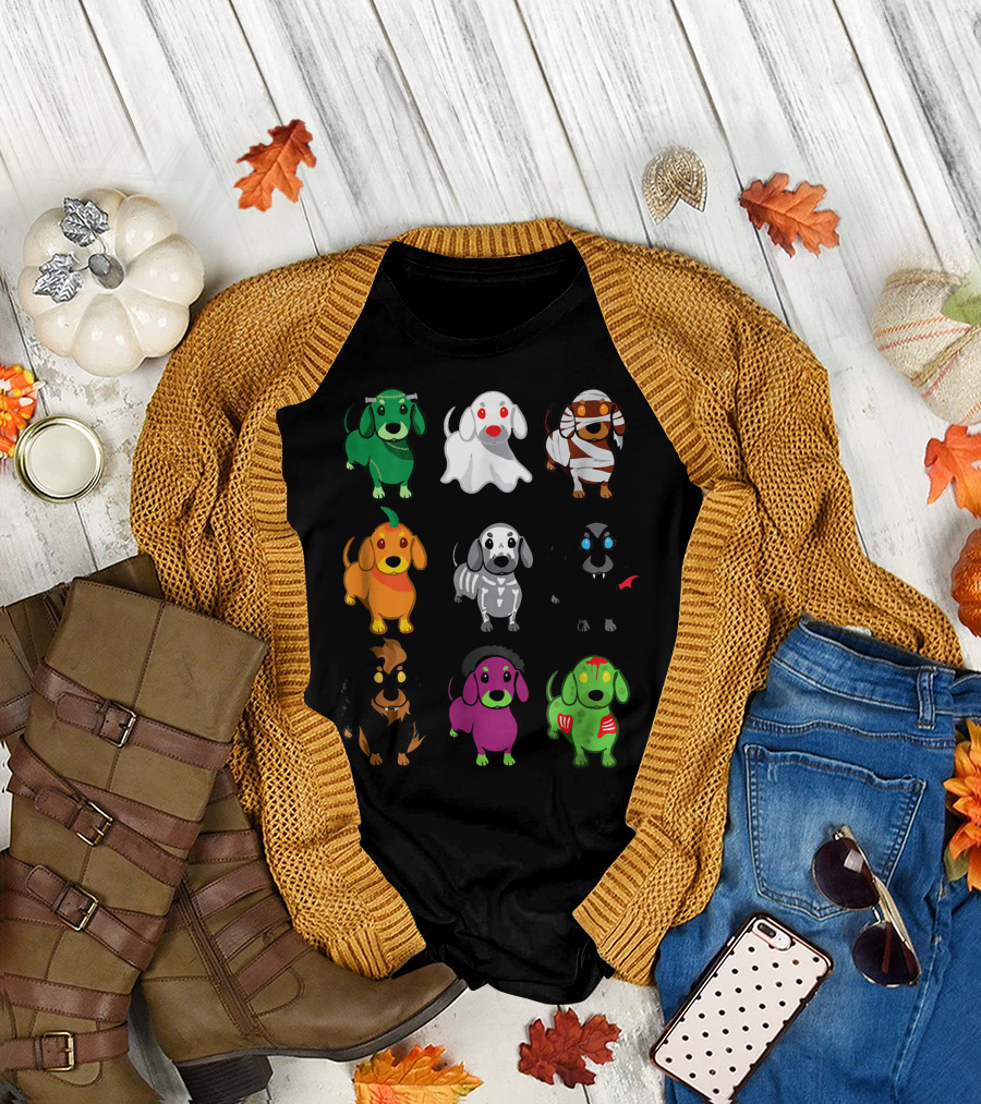 Christmas Kids Funny Dog Monster Costume Parade T-Shirt