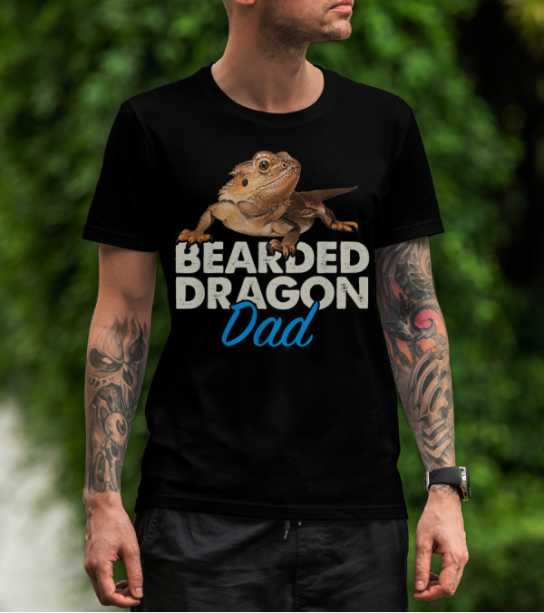 Bearded Dragon Dad Reptile Lizard Pet Enthusiast T-Shirt