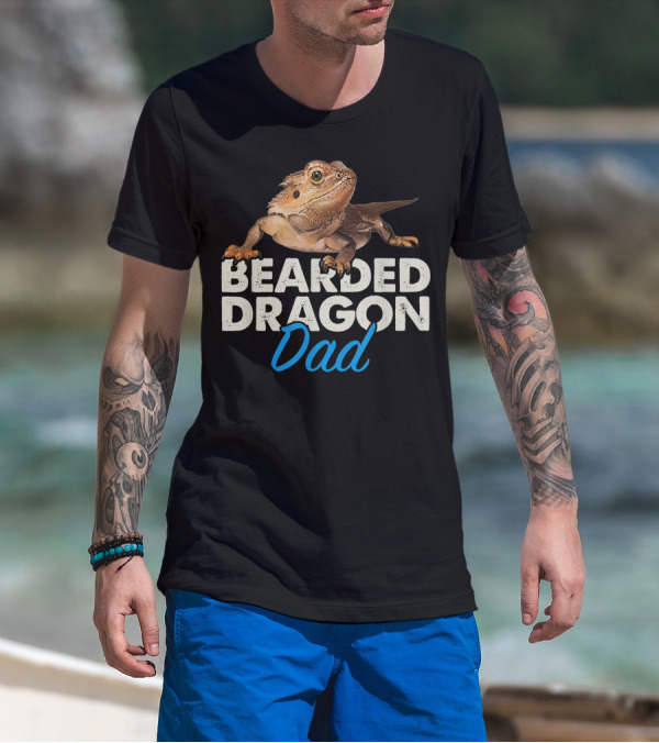 Bearded Dragon Dad Reptile Lizard Pet Enthusiast T-Shirt