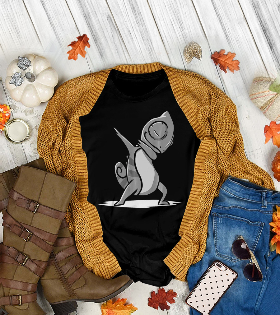 Funny Chameleon Pet Dab Reptile Dabbing T-Shirt