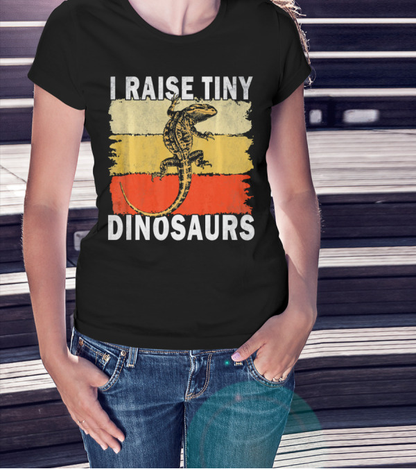 I Raise Tiny Dinosaurs Vintage Lizard T-Shirt