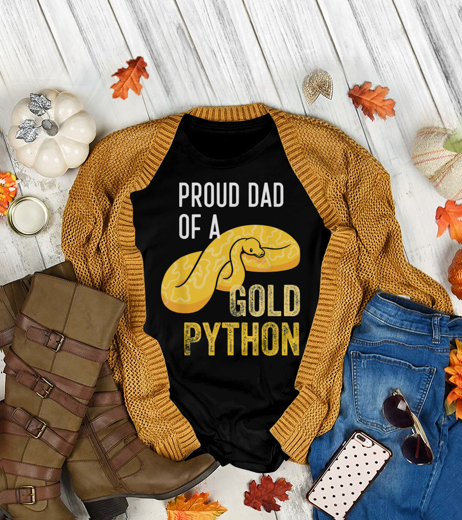 Proud Dad of a Gold Python T-Shirt