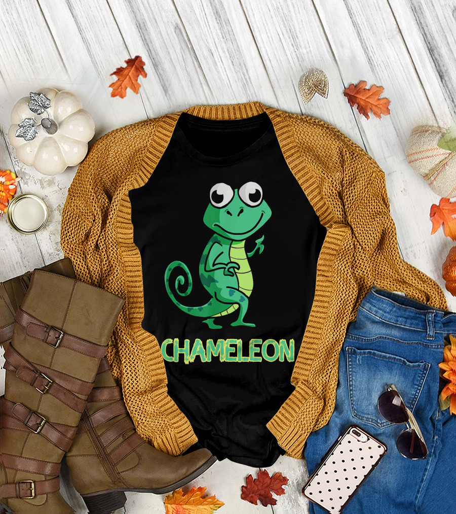 Chameleon Cartoon Kids Chameleon T-Shirt