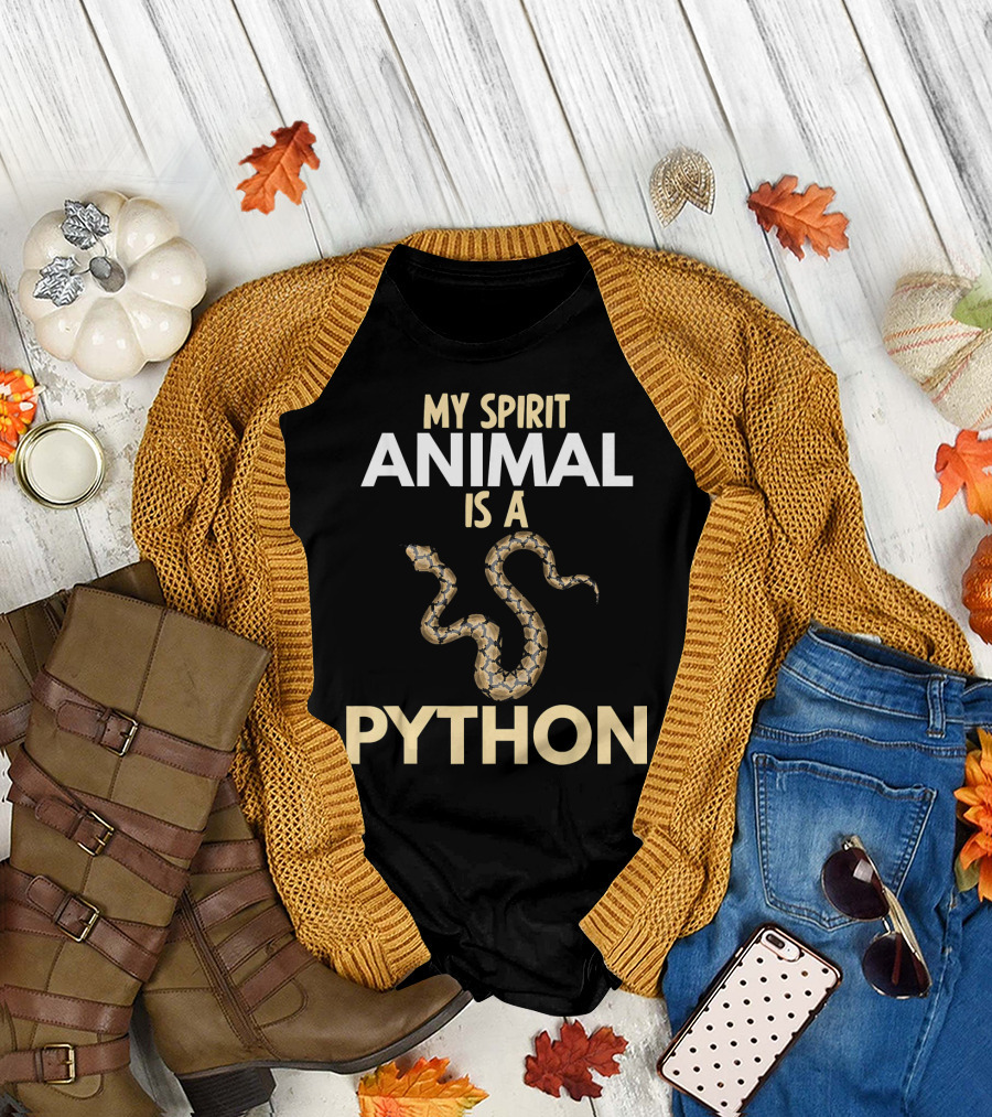My Spirit Animal Is a Python Reptile Lover T-Shirt