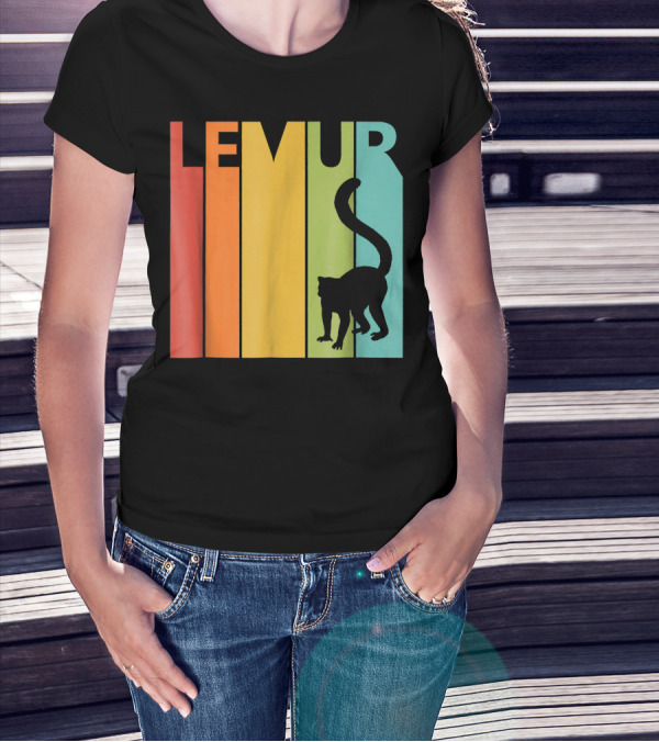 LEMUR LEMUR Vintage Retro T-Shirt