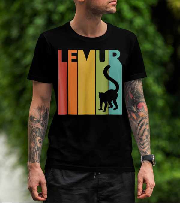 LEMUR LEMUR Vintage Retro T-Shirt