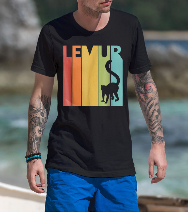 LEMUR LEMUR Vintage Retro T-Shirt