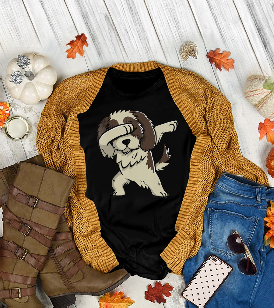 Dabbing Shih Tzu Kids Dabbing Shih Tzu Puppy T-Shirt