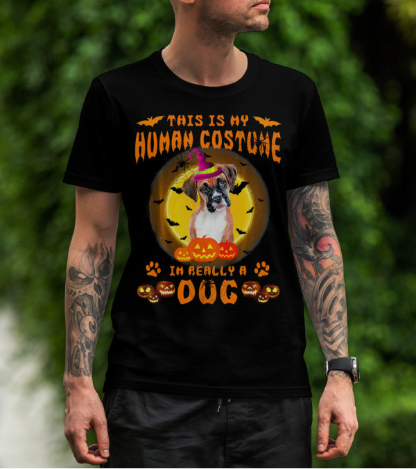 This Is My Human Costume I'm Really A Dog With Halloween T-Shirt