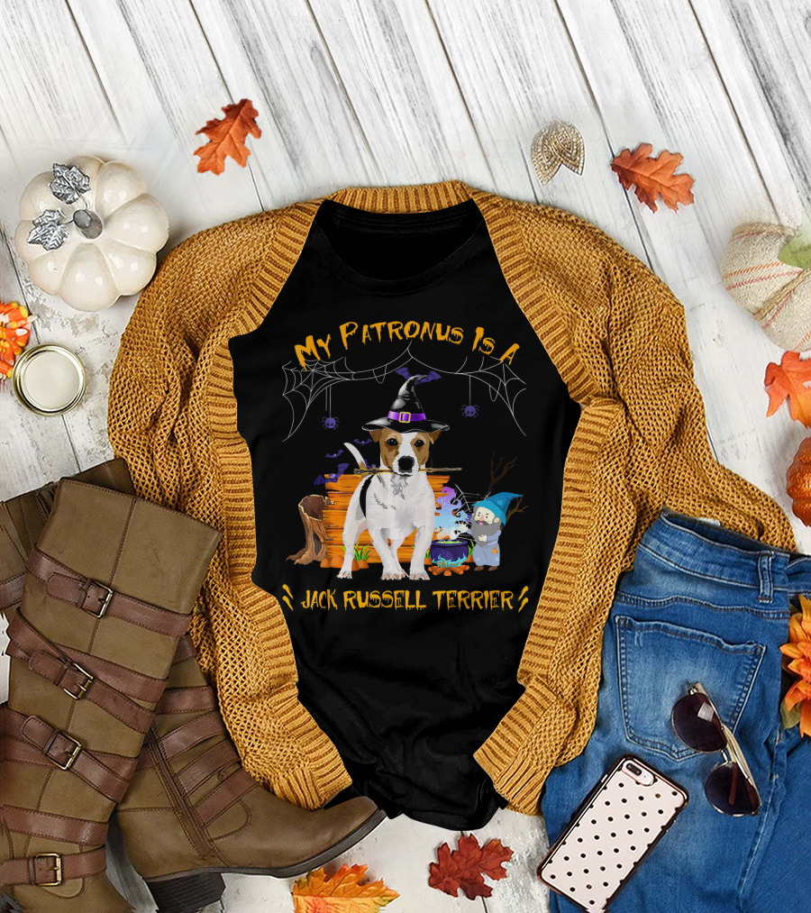 My Patronus Is a Jack Russell Terrier Halloween Wizard T-Shirt