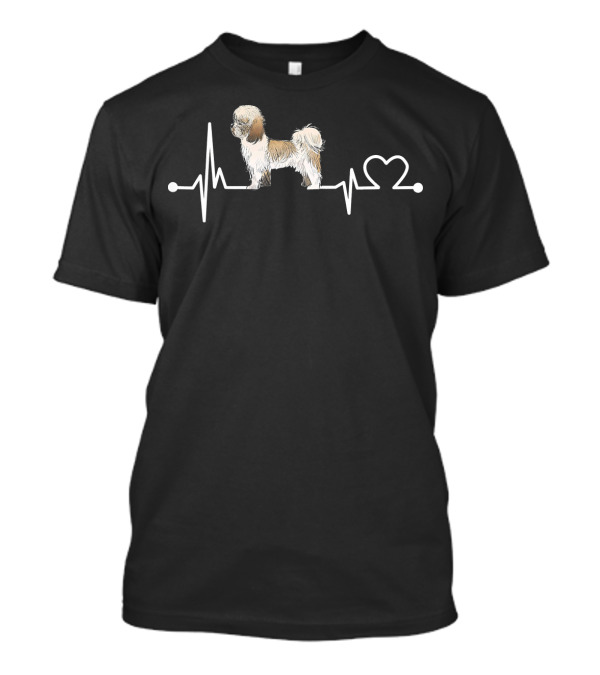 Shih Tzu Heartbeat Love Dog Pet T-Shirt