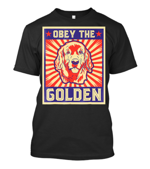 Obey The Golden Retriever Retro T-Shirt