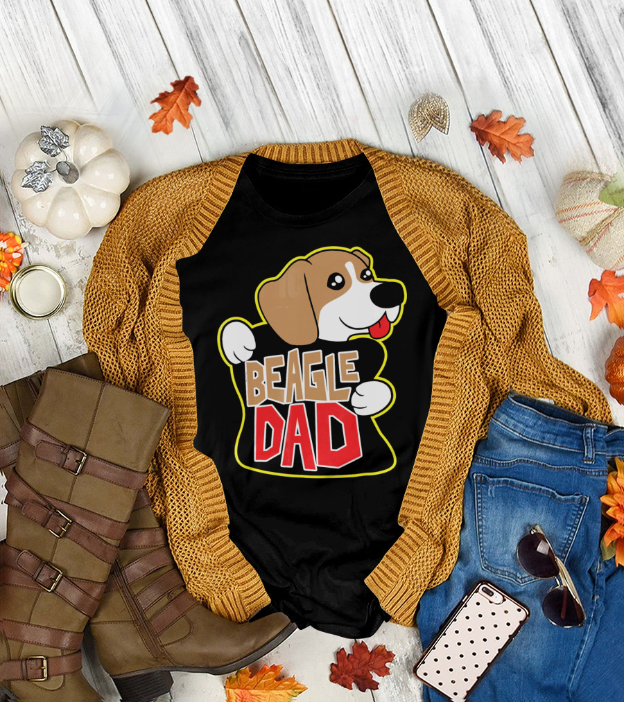 Beagle Dad Beagle Dad Beagle Dog T-Shirt