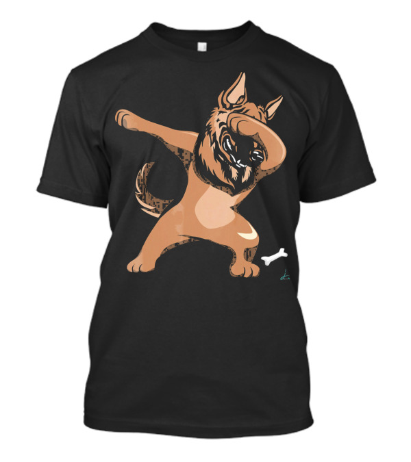 Dabbing German Shepherd Pet Lover Dance Pose T-Shirt