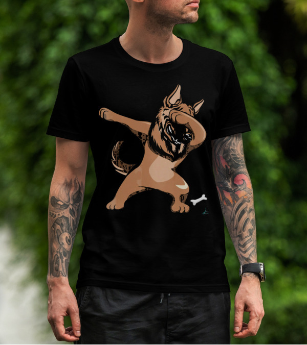 Dabbing German Shepherd Pet Lover Dance Pose T-Shirt