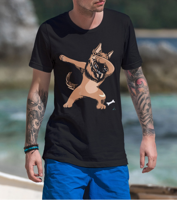 Dabbing German Shepherd Pet Lover Dance Pose T-Shirt