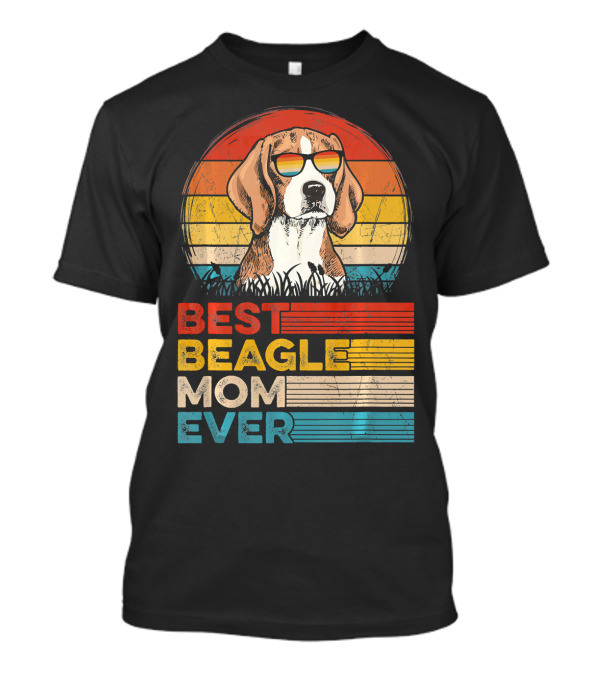 Best Beagle Mom Ever Vintage Dog T-Shirt