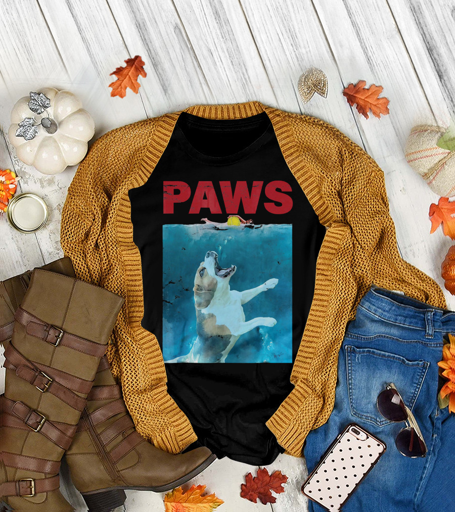 PAWS Funny Beagle UnderWater Dogs T-Shirt
