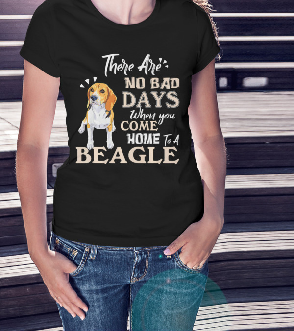 There Are No Bad Days When You Come Home To A Beagle T-Shirt