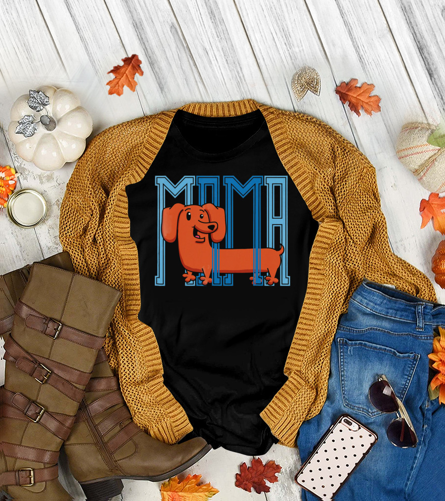 Vintage Retro Mama Dachshund T-Shirt