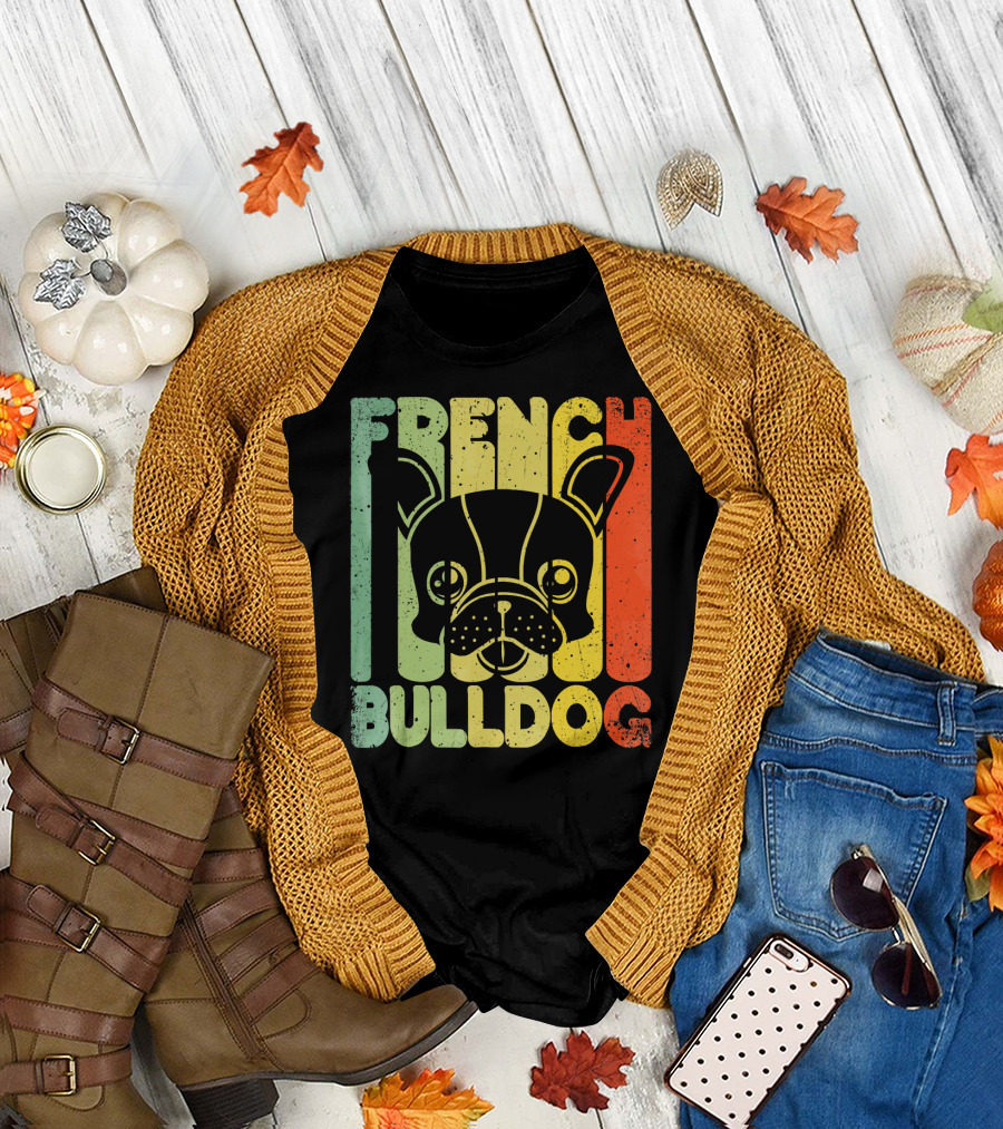 French Bulldog Retro T-Shirt