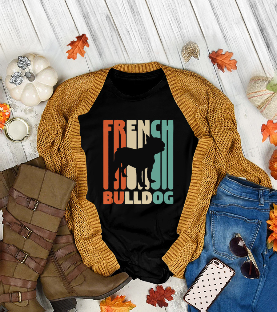 Retro French Bulldog T-Shirt