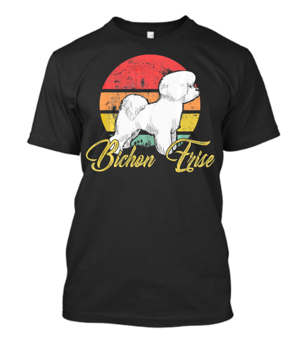 Bichon Frise Retro Sunset T-Shirt