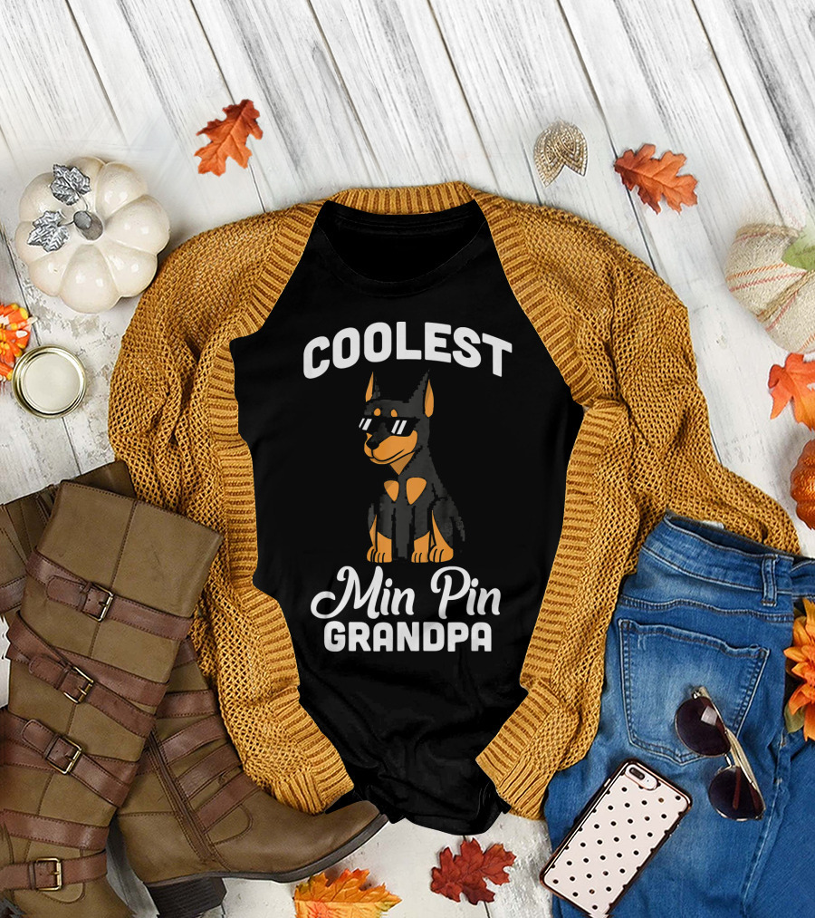 COOLEST MIN PIN GRANDPA T-Shirt