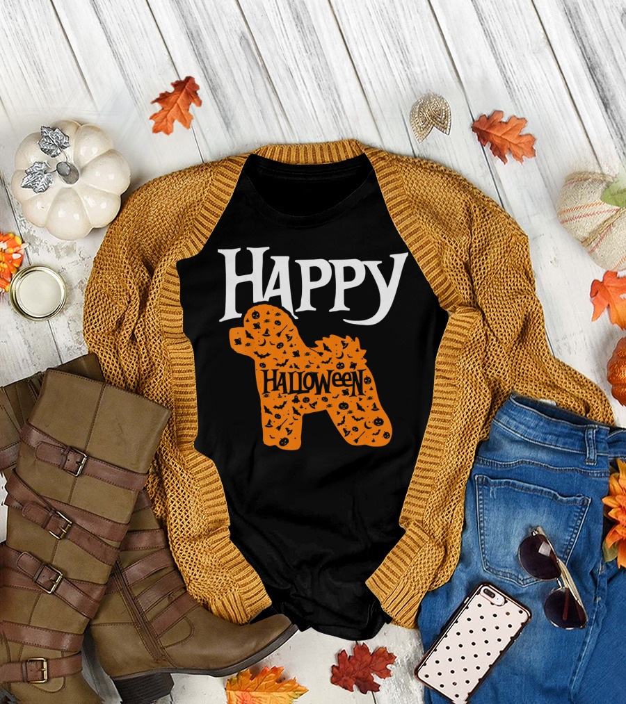 Happy Halloween Pumpkin Bichon Frise T-Shirt