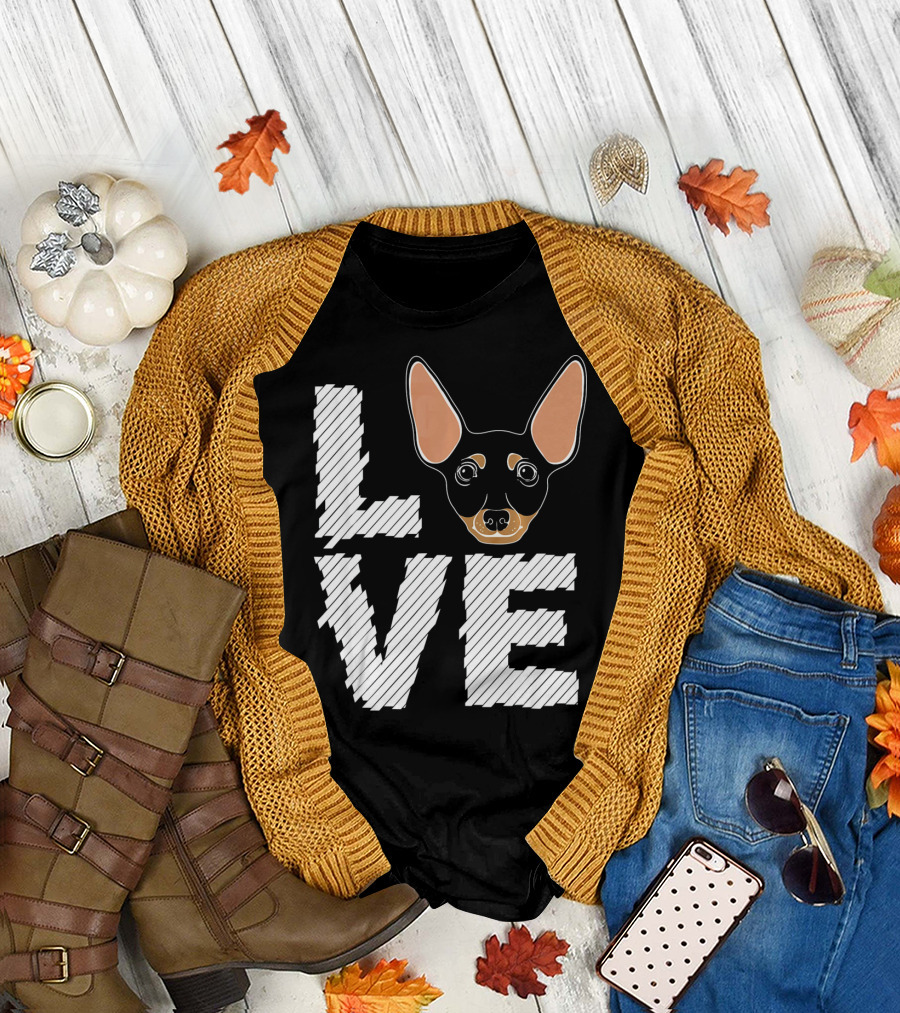 LOVE Miniature Pinscher Dogs T-Shirt