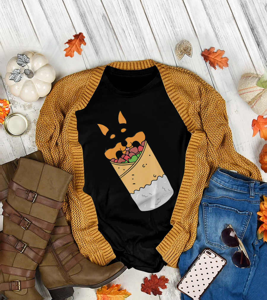 Miniature Pinscher Inside Mexican Burrito T-Shirt