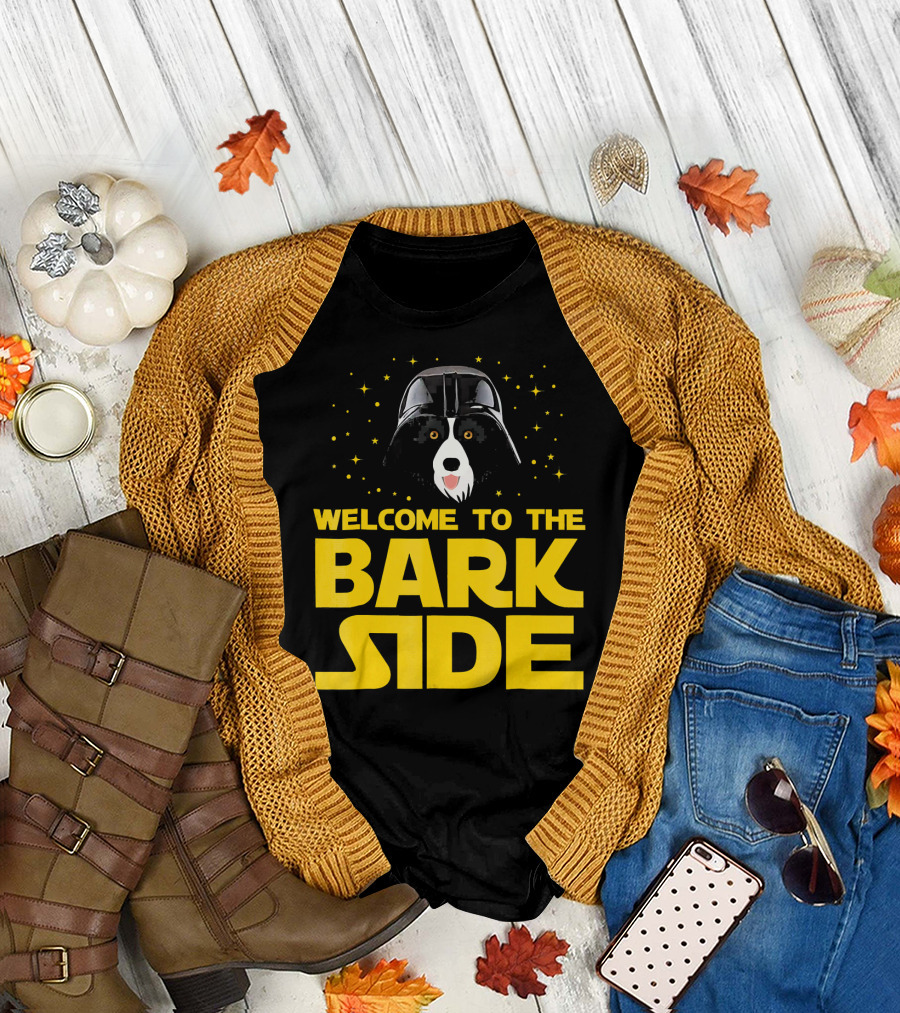 Welcome to the Bark Side Border Colli Star Wars T-Shirt