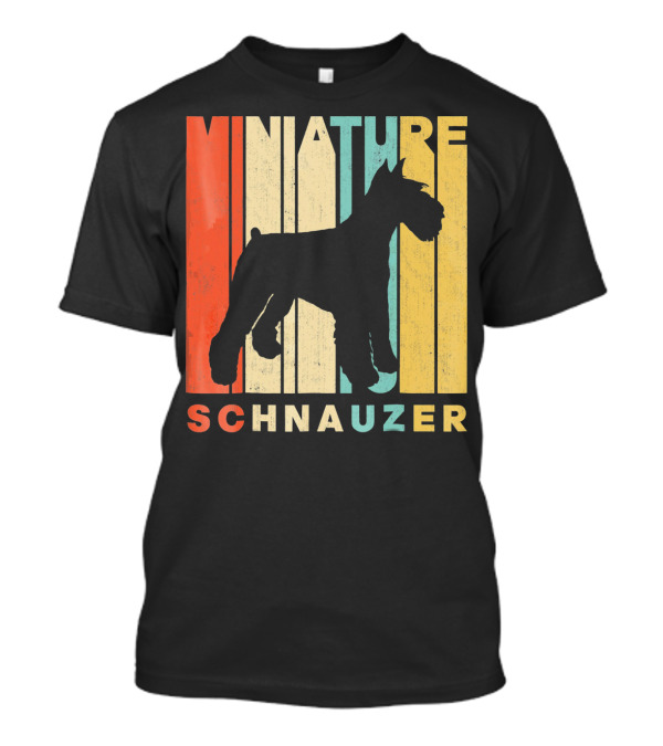 Vintage Retro Miniature Schnauzer T-Shirt