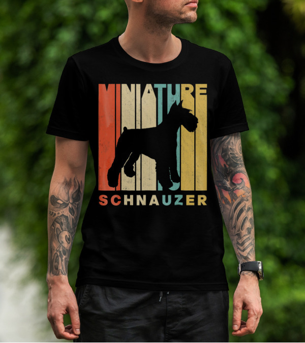 Vintage Retro Miniature Schnauzer T-Shirt