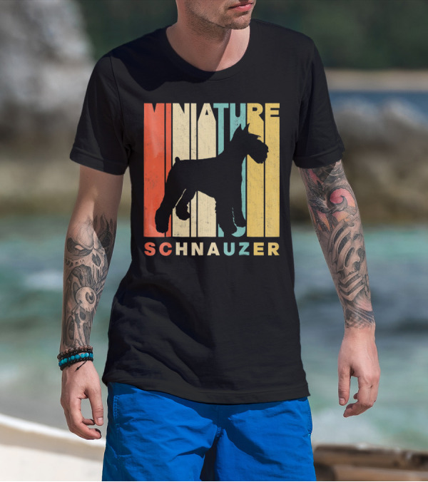 Vintage Retro Miniature Schnauzer T-Shirt