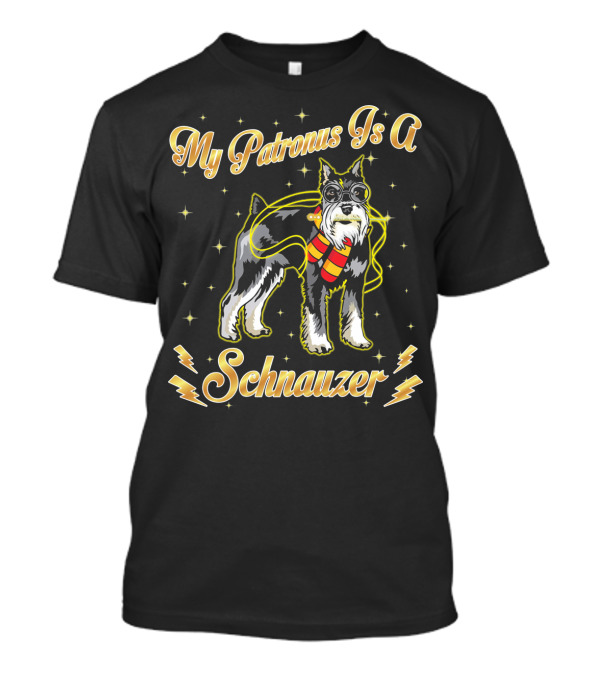 My Patronus Is A Schnauzer With Lightning Bolts And Scarf T-Shirt