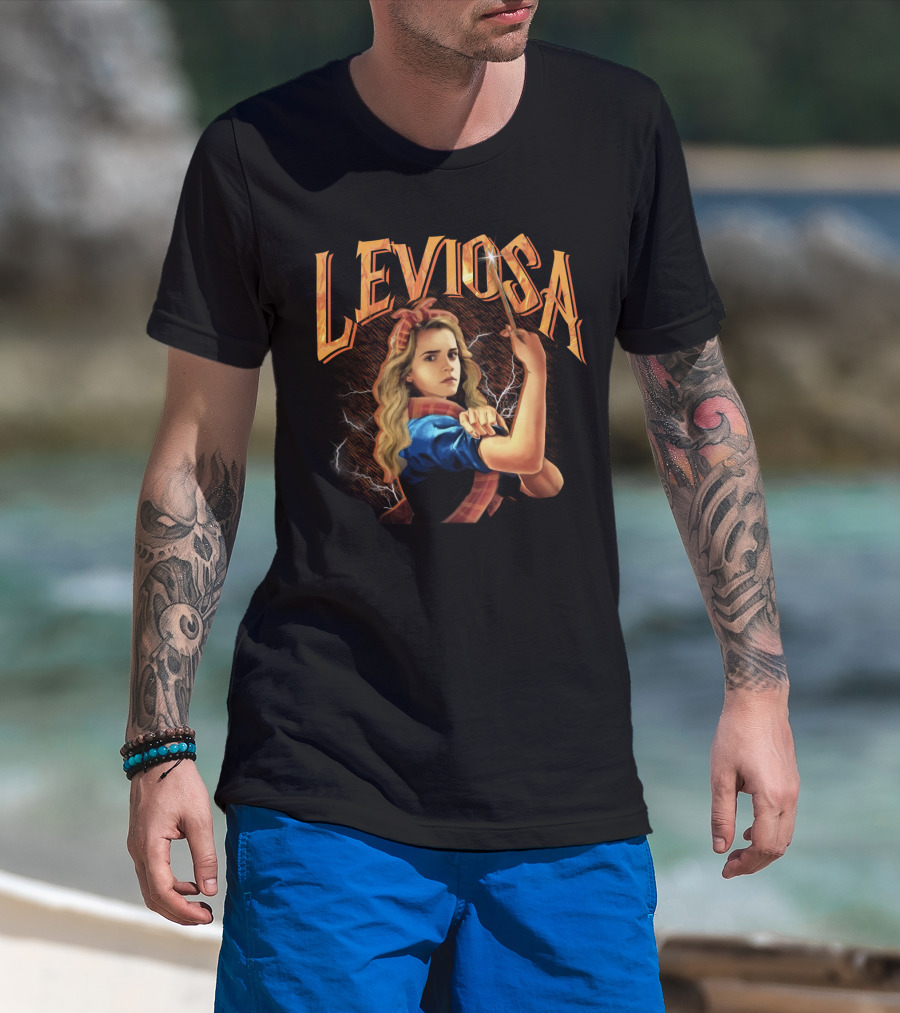 Hermione Granger Leviosa Vintage Magic Lightning T-Shirt